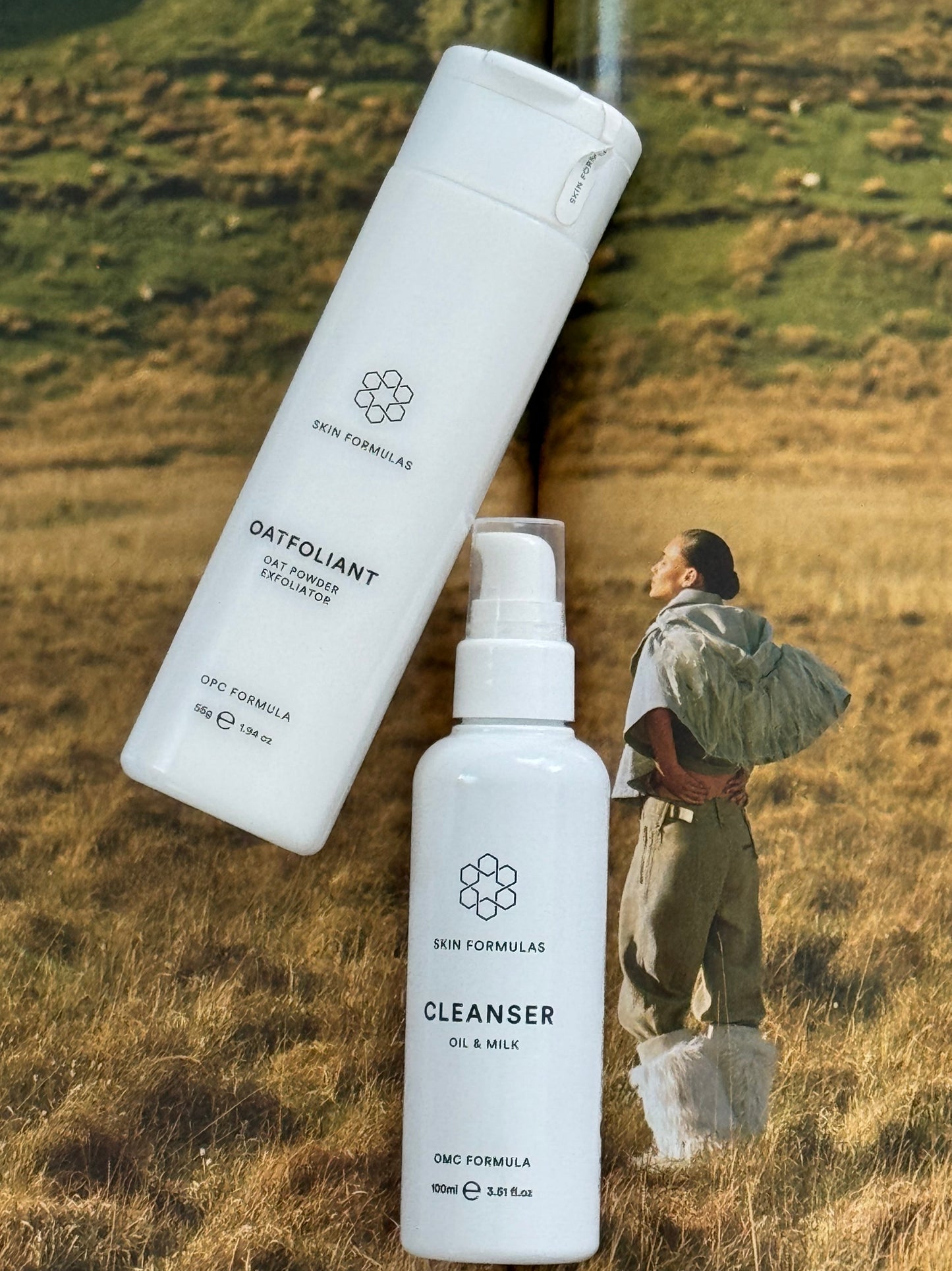SKINFORMULAS OAT POWDER - PLAUNAMIEJI MILTELIAI SU AVIŽOMIS JAUTRIAI ODAI 55G. - SKINBIO.lt