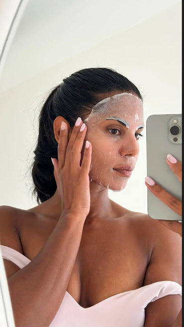 SKINFORMULAS HYDRA  SHEET MASK - LAKŠTINĖ VEIDO KAUKĖ SU AMINO IR HIALURONO RŪGŠTIMIS 1 VNT. - SKINBIO.lt
