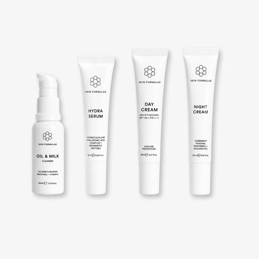 Skin Formulas The Mini Essentials Kit, Kelioninis rinkinys 4 produktų.