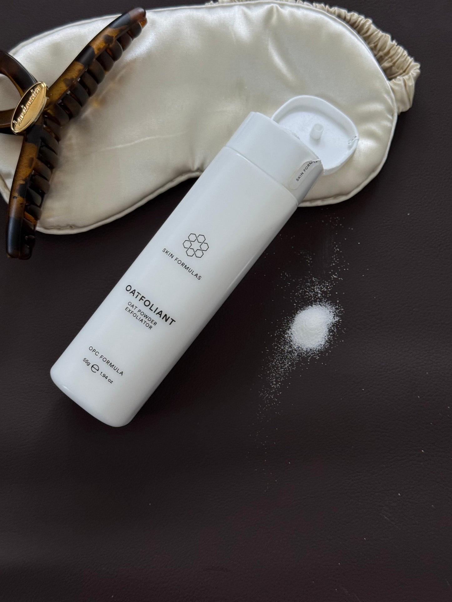 SKINFORMULAS OAT POWDER - PLAUNAMIEJI MILTELIAI SU AVIŽOMIS JAUTRIAI ODAI 55G. - SKINBIO.lt